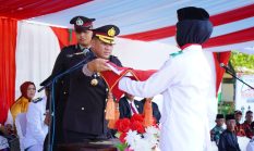 Pamatwil Polda Riau Pimpin Upacara HUT RI di Wilayah Terluar Meranti